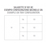 SALADETTE REFRIGERATA CON PORTA BACINELLE