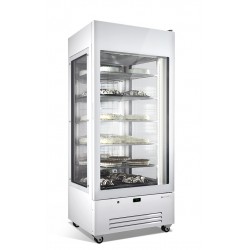VETRINA ESPOSITIVA PER DOLCI E GELATI STATICA  3 LATI VETRATI TEMPERATURA -15°/-25° COLORE BIANCO