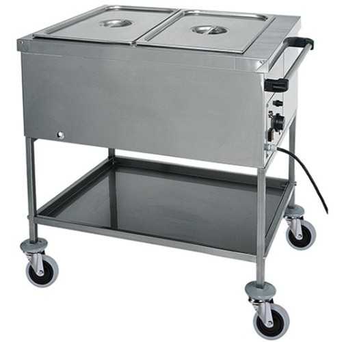 CARRELLO CALDO ACCIAIO