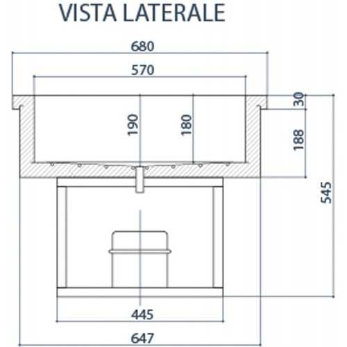 VASCA DA INCASSO DROP IN REFRIGERATA...