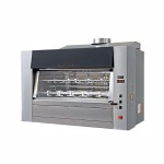 GIRARROSTO PLANETARIO A LEGNA - CAPACITA' 126 POLLI - 12+6 ASTE LUNGHEZZA 111,5 CM- DIMENSIONI CM L 159 X P 135 X H 130